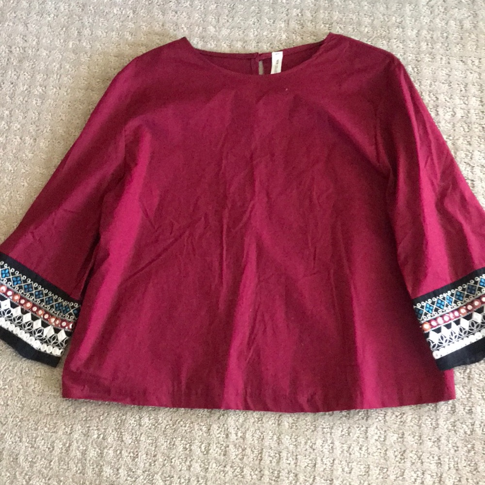 Cranberry blouse